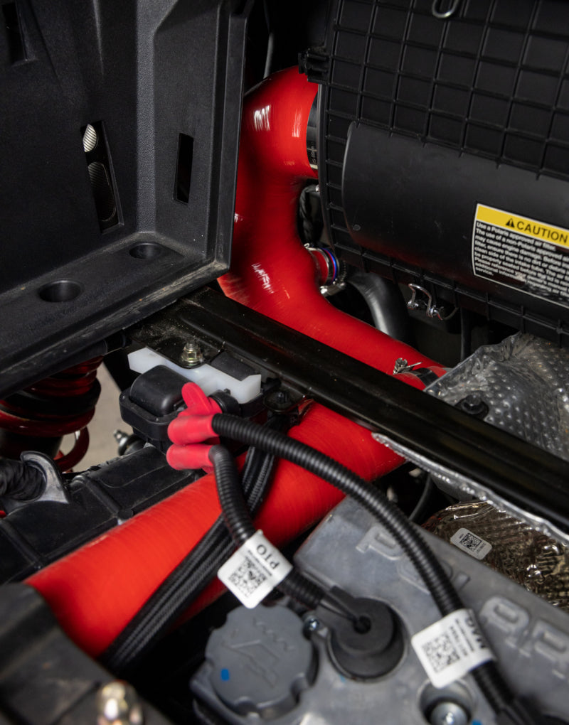 Mishimoto MMHOSE-RZR-16AIRD 2016+ Polaris RZR XP Turbo Silicone Intake J-Tube - Red