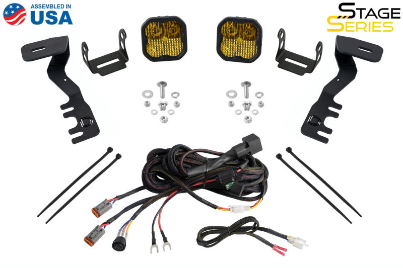 Diode Dynamics DD7936 2024+ Toyota Tacoma Stage Series 2in LED Ditch Light Kit - Pro White Combo