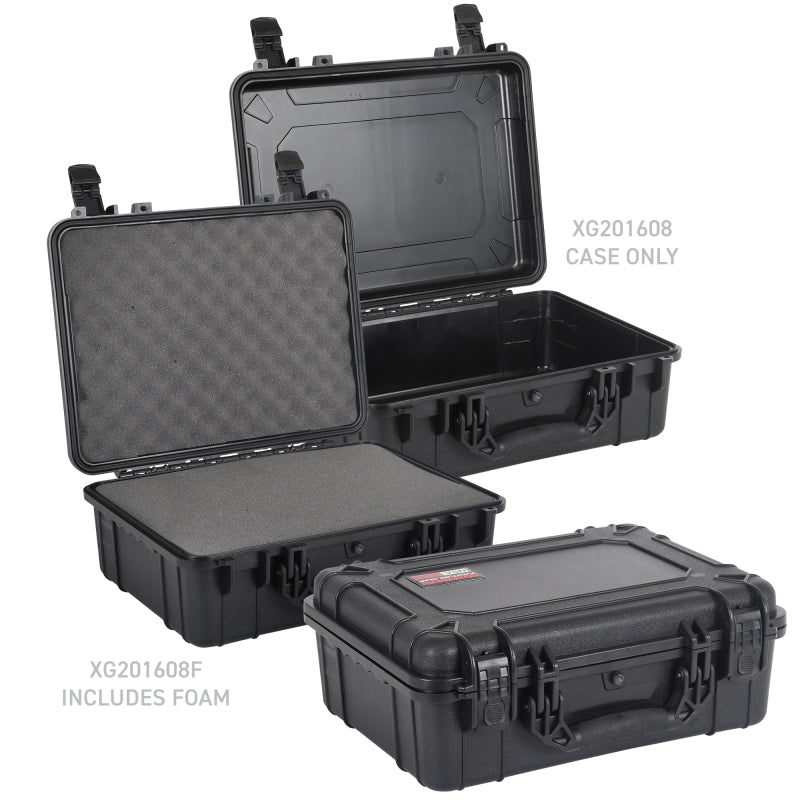 Go Rhino XG201608 XVenture Gear Hard Case - Large 20in. / Lockable / IP67 / Automatic Air Valve - Tex. Black