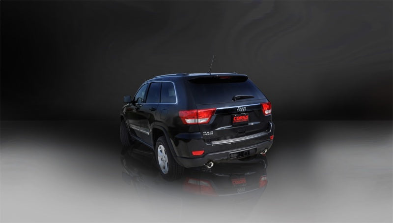 CORSA Performance 14980 Corsa 2011-2021 Jeep Grand Cherokee 3.6L Dual Rear Exit Sport Exhaust w/ 4.5in Pro-series Tips