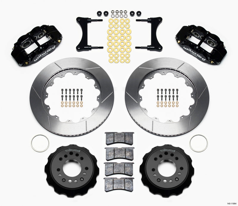 Wilwood 140-11964 Narrow Superlite 6R Front Hat Kit 14.00in 93-96 Mazda RX7