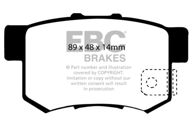 EBC DP21193 97 Acura CL 2.2 Greenstuff Rear Brake Pads
