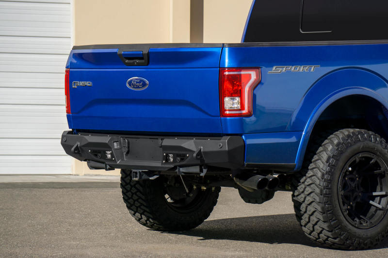 Addictive Desert Designs R181231280103 15-18 Ford F-150 Stealth Fighter Rear Bumper w/ Backup Sensor Cutout