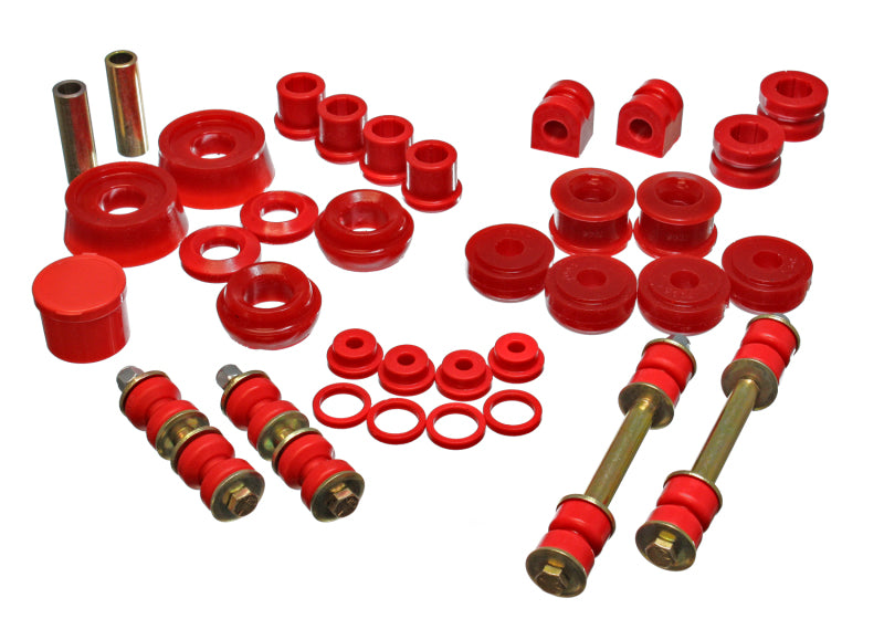 Energy Suspension 5.18114R 03-05 Dodge SRT-4 FWD Red Hyper-flex Master Bushing Set