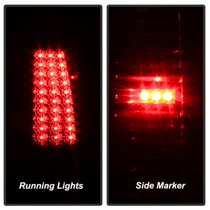 SPYDER 5008831 xTune Chevy Silverado 1500/2500/3500 99-02 LED Tail Lights Red Clear ALT-ON-CS99-LED-RC