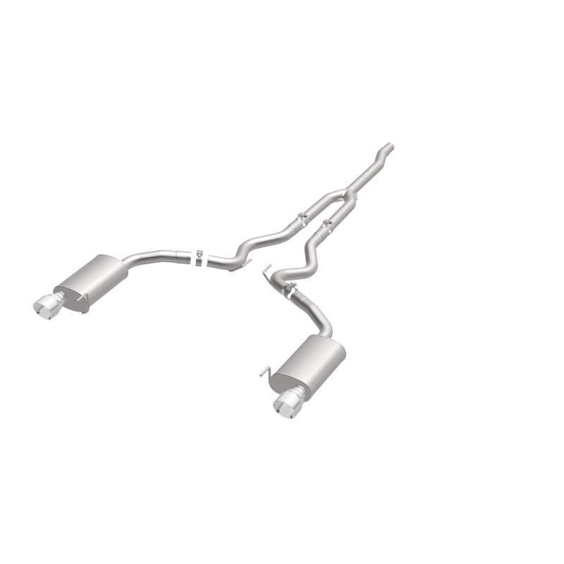 Magnaflow 19097 MagnaFlow Cat Back, SS, 2.5in, Street, Dual Split Polished 4.5in Tips 2015 Ford Mustang Ecoboost