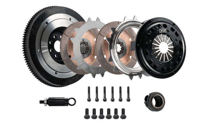 DKM Clutch MR-006-005 BMW E34/E36/E39/E46/Z3 (6 Cyl) Ceramic Twin Disc MR Clutch w/Flywheel (650 ft/lbs Torque)