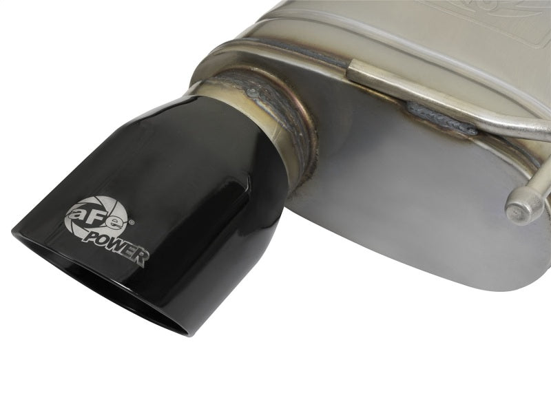 aFe 49-43085-B MACHForce XP 2.5in 409 Stainless Axle Back Exhaust w/ Black Tips 15-17 Ford Mustang I4-2.3L (t)