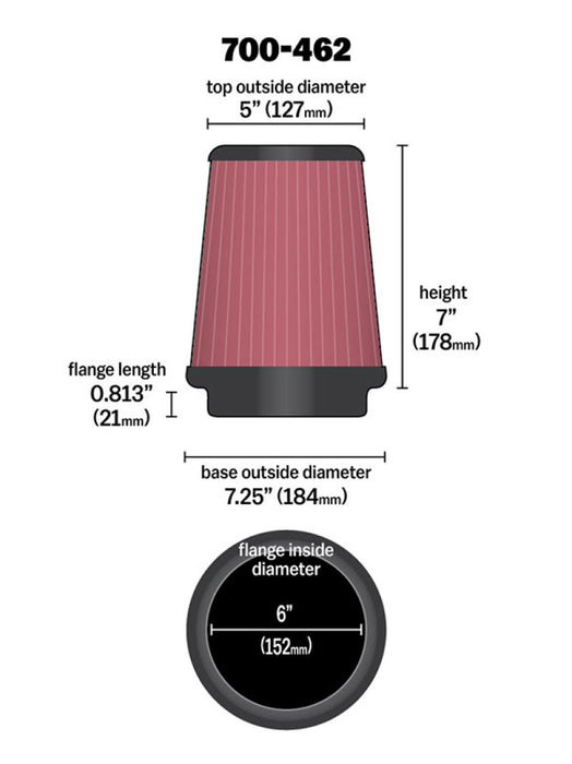 Airaid 700-462 AIR Universal Air Filter