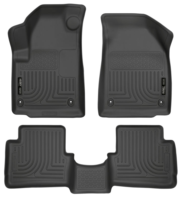 Husky Liners 99021 2013 Dodge Dart WeatherBeater Black Front & 2nd Seat Floor Liners