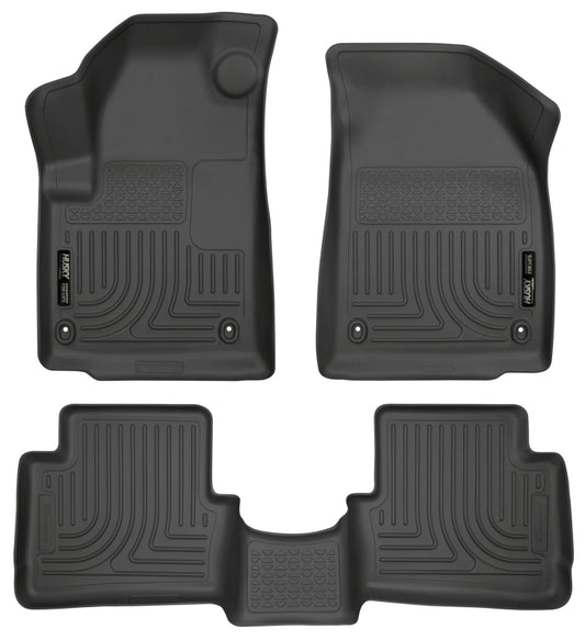 Husky Liners 99021 2013 Dodge Dart WeatherBeater Black Front & 2nd Seat Floor Liners