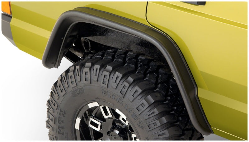 Bushwacker 10922-07 84-01 Jeep Cherokee Flat Style Flares 4pc - Black