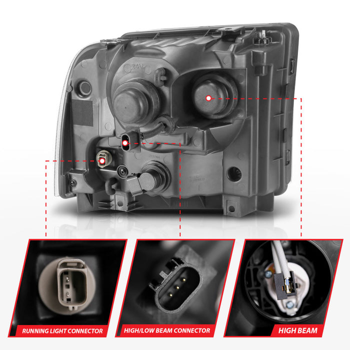 ANZO 111551 ANZ LED/Projector Headlights