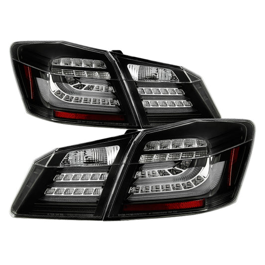 SPYDER 5082053 Spyder Honda Accord 2013-2015 4DR LED Tail Lights - Black ALT-YD-HA13LED-LED-BK