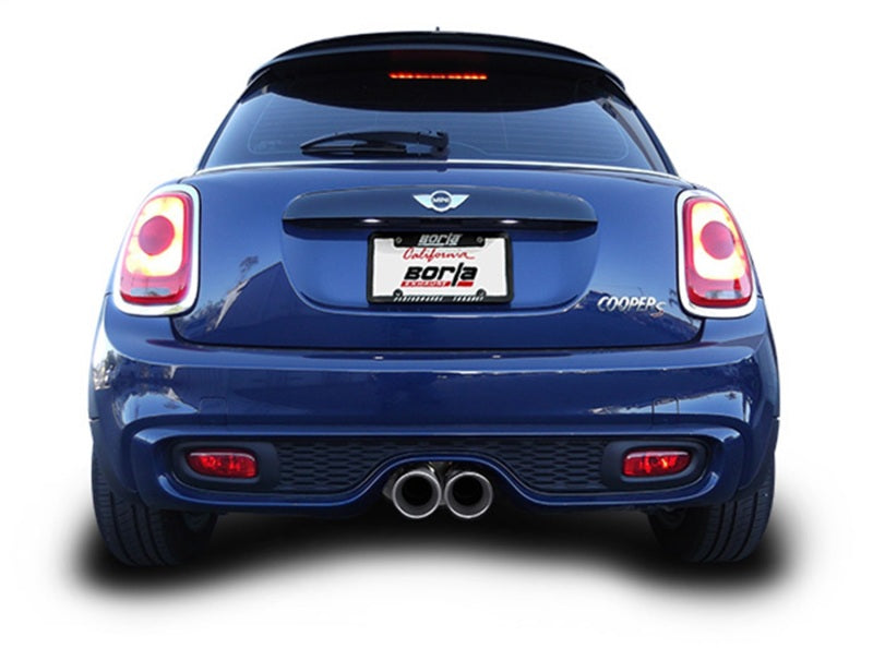 Borla 11915 14-15 Mini Cooper S F56 2.0L Turbo AT/MT FWD 2DR 2.5in S-Type Rear Section Exhaust 4in Tips