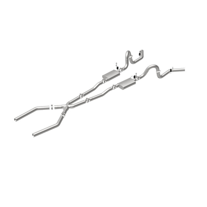Magnaflow Perf Exhaust MAG15898 68-72 GM A Body 3in Dual Exhaust System