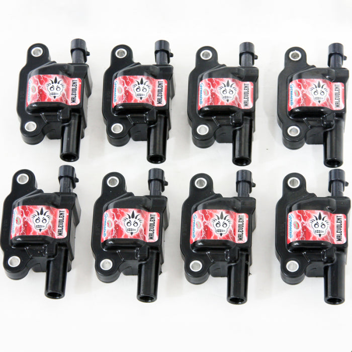 Granatelli Motor Sports 28-0514-CPM Granatelli 14-23 GM LT Malevolent Coil Packs - Black (Set of 8 )