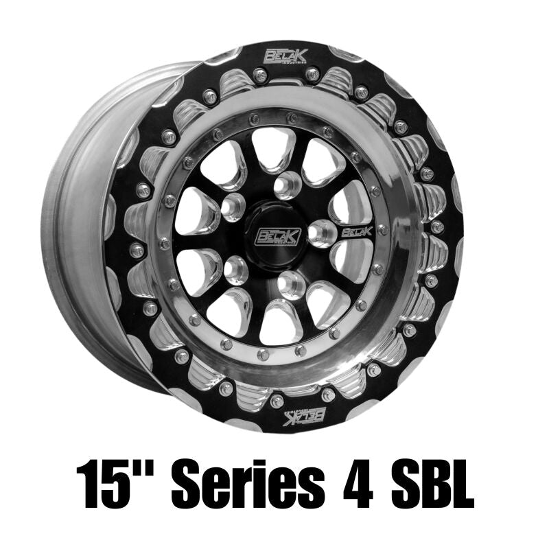 Belak Wheels 15085144S45BS-SBL Belak 15x8 / 5in BS / 5x114.3 BP / High Pad / Series 4 Wheel - Single Beadlock