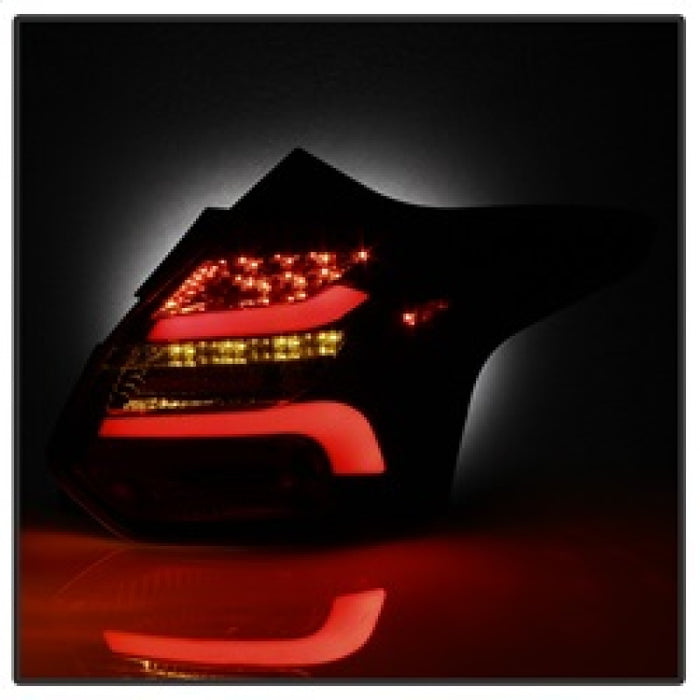 SPYDER 5085146 Spyder 12-14 Ford Focus 5DR LED Tail Lights - Black Smoke (ALT-YD-FF12-LED-BSM)