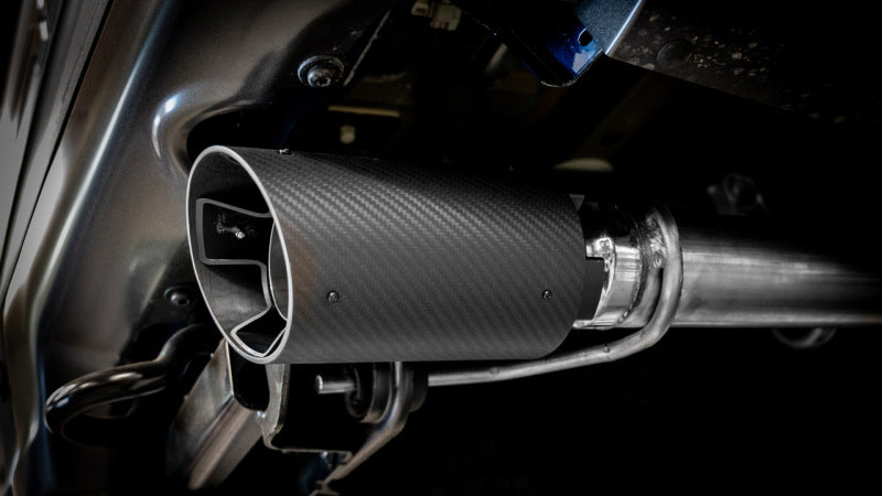 Borla 60727CFBA 21-23 Ford Raptor 3in Tail Pipe Kit 4.5in Tip - Carbon Fiber Black Anodized