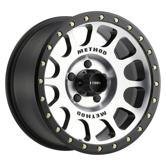 Method Wheels MR30568012300 Method MR305 NV 16x8 0mm Offset 5x4.5 83mm CB Machined/Black Street Loc Wheel