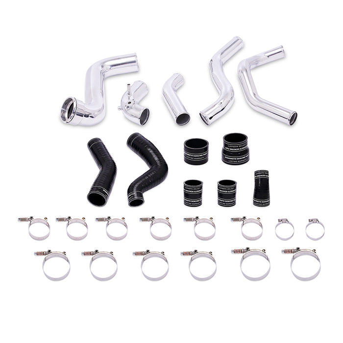 Mishimoto MMINT-F150-11KPBK 2011-2014 Ford F-150 EcoBoost Black Intercooler w/ Polished Pipes