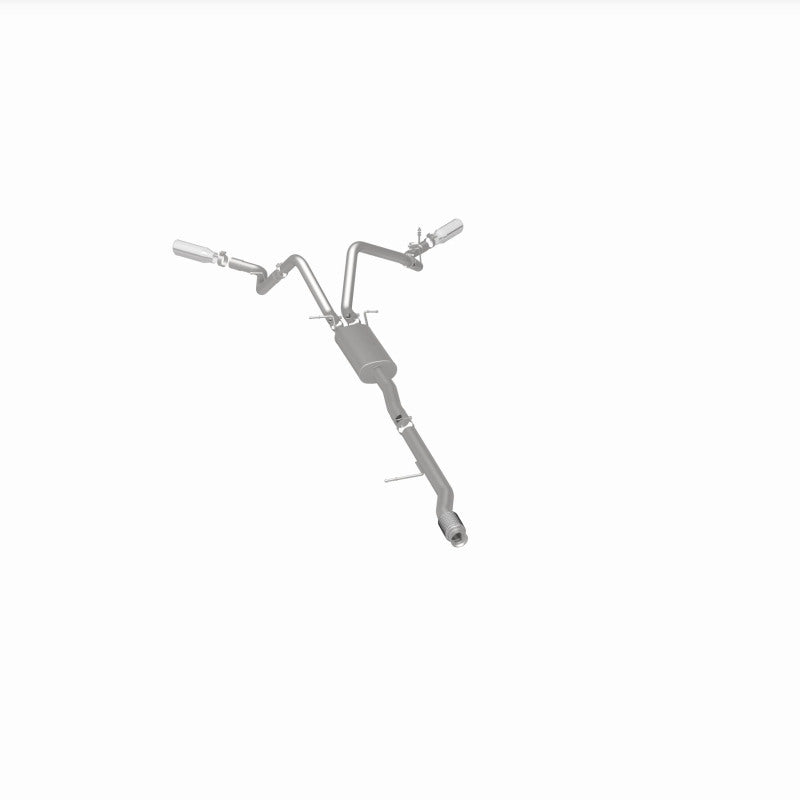 Magnaflow 15269 14 Chev Silverado V8 5.3L CC/EC Cab Dual Split Behind Rear Tires Exit SS Cat Back Perf Exh