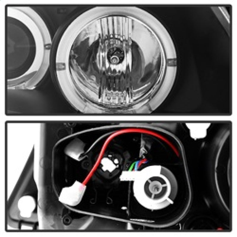 SPYDER 5009005 Spyder BMW E90 3-Series 06-08 Projector LED Halo Amber Reflector Rplc Bulb Blk PRO-YD-BMWE9005-AM-BK