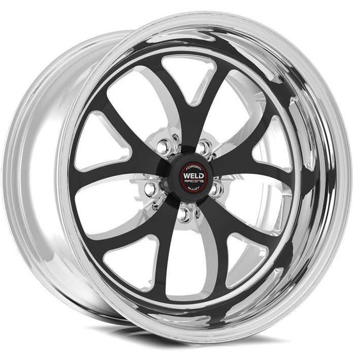 Weld 76HB7100C72F S76 17x10 / 5x5 BP / 7.2in. BS Black Wheel (High Pad) - Single Beadlock