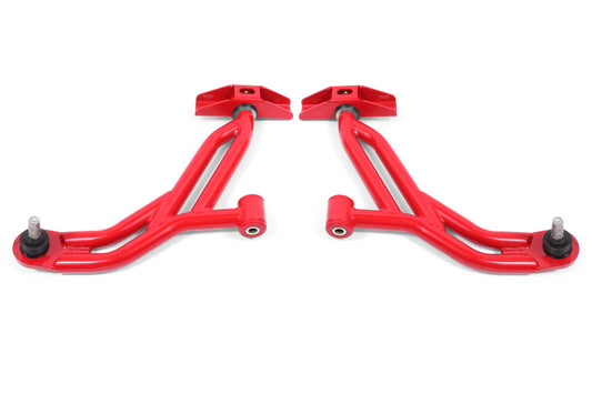 BMR Suspension AA750R 05-14 Ford Mustang Lower A-Arms - Red - Non-Adjustable