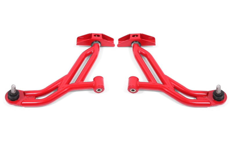 BMR Suspension AA750R 05-14 Ford Mustang Lower A-Arms - Red - Non-Adjustable