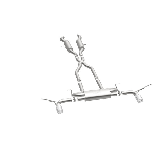 Magnaflow 19216 MagnaFlow Cat-Back SS 2.5in Dual Split Rear 4in Black Tip 11-16 Jeep Grand Cherokee 5.7L V8/3.6L V6
