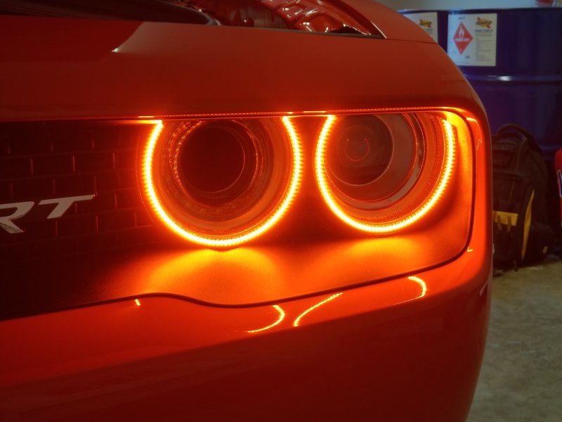 ORACLE Lighting 3990-332 Oracle 15-21 Dodge Challenger Dynamic Surface Mount Headlight Halo Kit - - Dynamic SEE WARRANTY