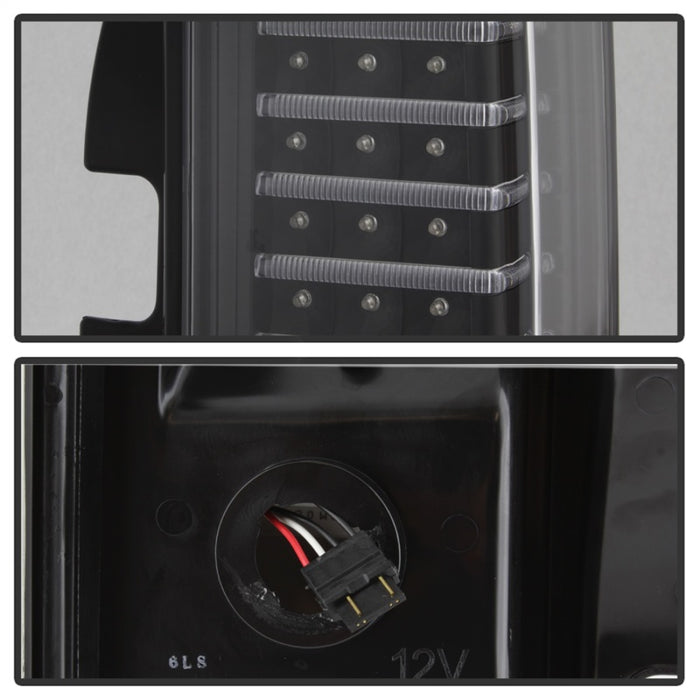 SPYDER 5017697 xTune Hummer H3 06-09 ( Non H3T ) LED Tail Lights Black ALT-ON-HH306-LED-BK