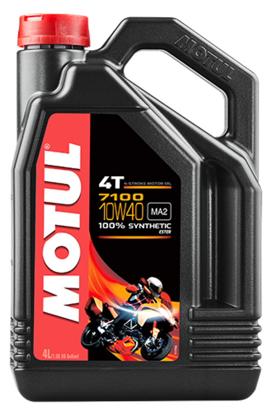 Motul 104092 4L 7100 4-Stroke Engine Oil 10W40 4T