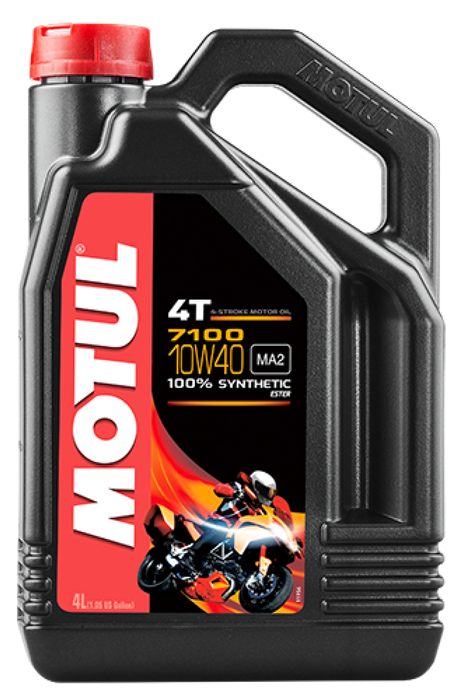 Motul 104092 4L 7100 4-Stroke Engine Oil 10W40 4T