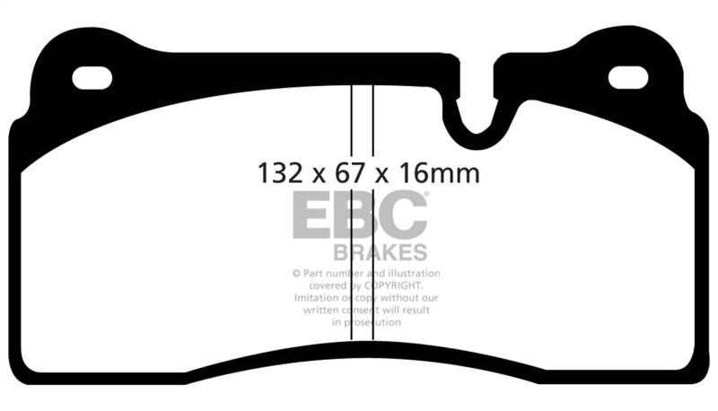 EBC DP31127C 08-17 Audi R8 / 04-14 Lamborghini Gallardo Redstuff Rear Brake Pads