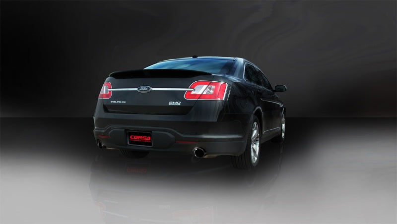 CORSA Performance 14315BLK Corsa 2010-2019 Ford Taurus SHO 3.5L V6 Turbo Sport Cat-Back Exhaust w/ Dual 4in Black Tips