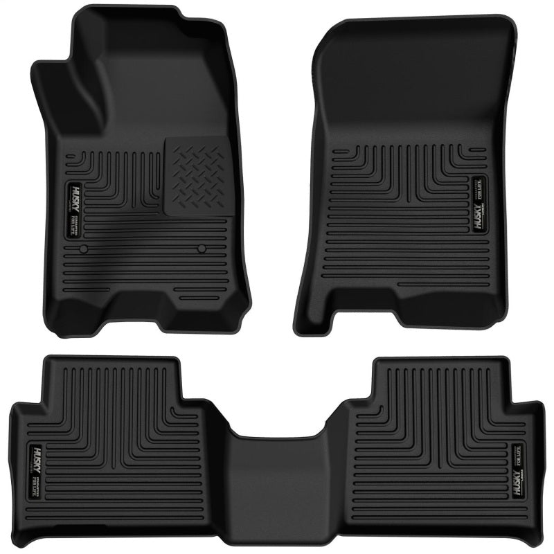 Husky Liners 54978 2023 Chevrolet Colorado/GMC Canyon CC X-Act Contour Front & 2nd Seat Floor Liners