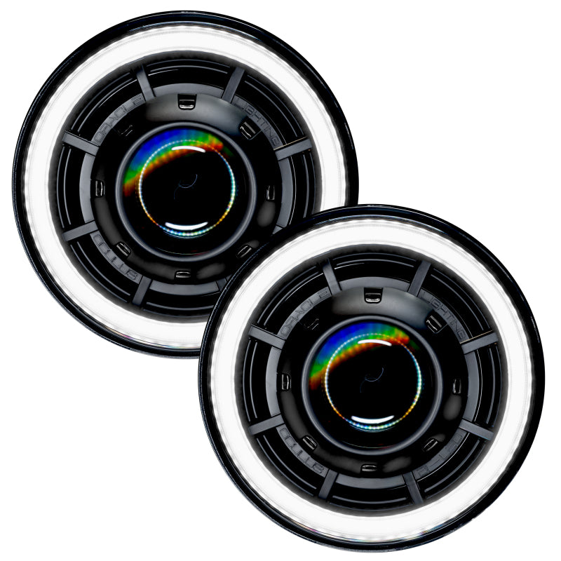 ORACLE Lighting 5876-001 Oracle Oculus 7in Bi-LED Projector Headlights for Jeep Wrangler JK - 6000K