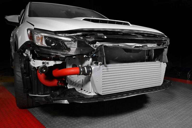 Perrin Performance PSP-ITR-441SL/RD PERRIN 22-25 Subaru WRX Front Mount Intercooler Kit (Red Tubes & Silver Core)