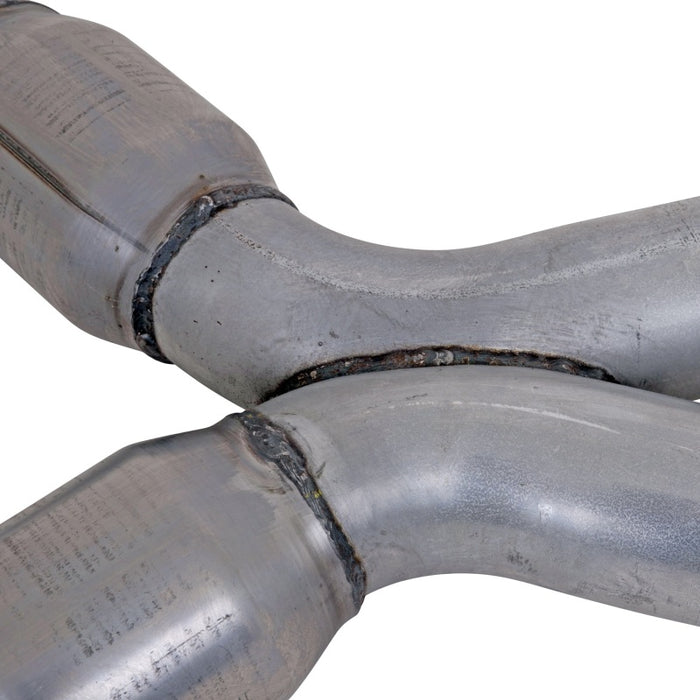 BBK 1786 79-04 Mustang Coyote Swap Short Mid X Pipe w Catalytic Converters 3.0 For Long Tube Headers