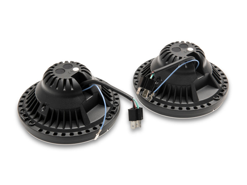 Raxiom J132813 07-18 Jeep Wrangler JK Axial Series LED Headlights- Black Housing (Clear Lens)