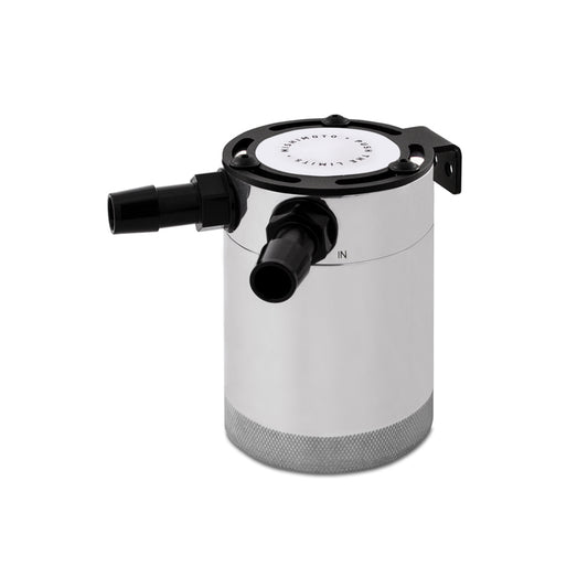 Mishimoto MMBCC-CBTWO-P Compact Baffled Oil Catch Can - 2-Port - Polished