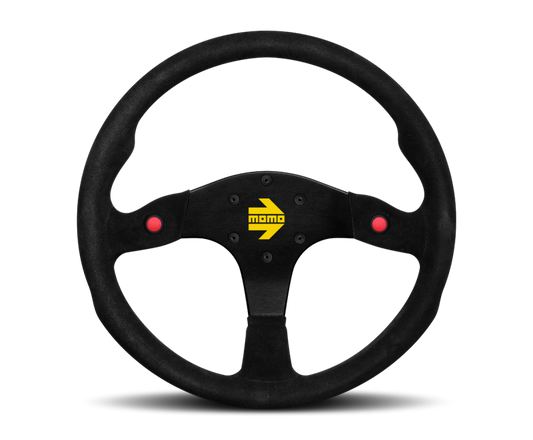 MOMO R1980/35S Momo MOD80 Steering Wheel 350 mm - Black Suede/Black Spokes