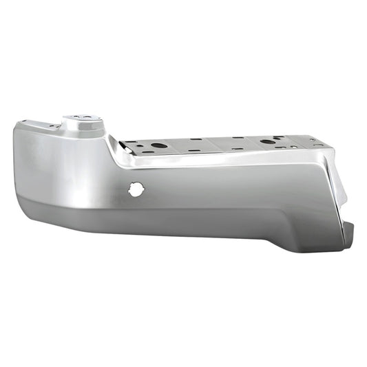 SPYDER 9048999 xTune 17-19 Ford F250/ F350 Rear Left Bumper Cap End w/ Sensor Hole - Chrome RB-FF25017-BEWS-L