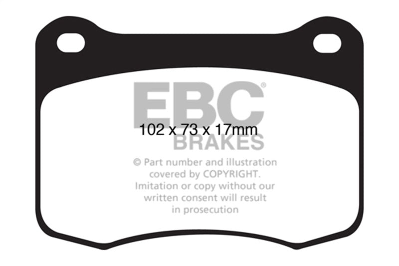 EBC DP41820R 08+ Lexus IS-F 5.0 Yellowstuff Rear Brake Pads