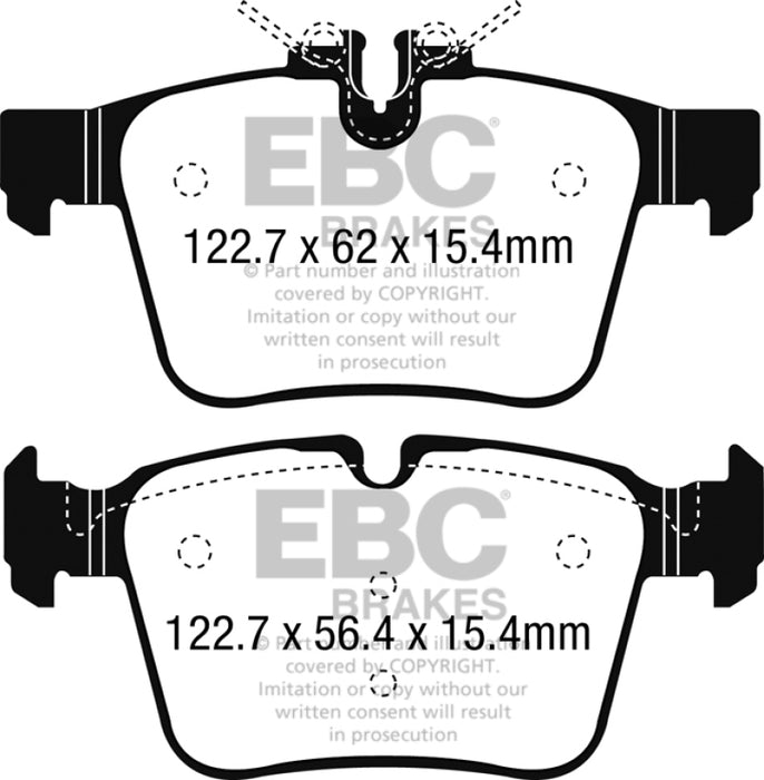 EBC DP32215C 15+ Mercedes-Benz C300 (W205) 2.0 Turbo 4-matic Redstuff Rear Brake Pads