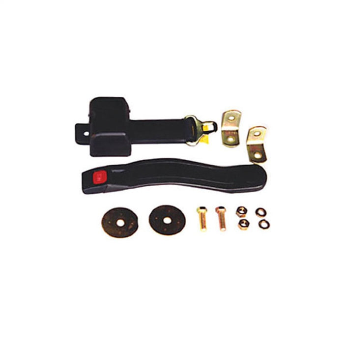 OMIX 13202.02 Omix Lap Seat Belt Black 76-95 Jeep CJ/Wrangler YJ