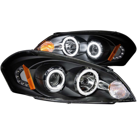ANZO 121236 2006-2007 Chevrolet Monte Carlo Projector Headlights w/ Halo Black